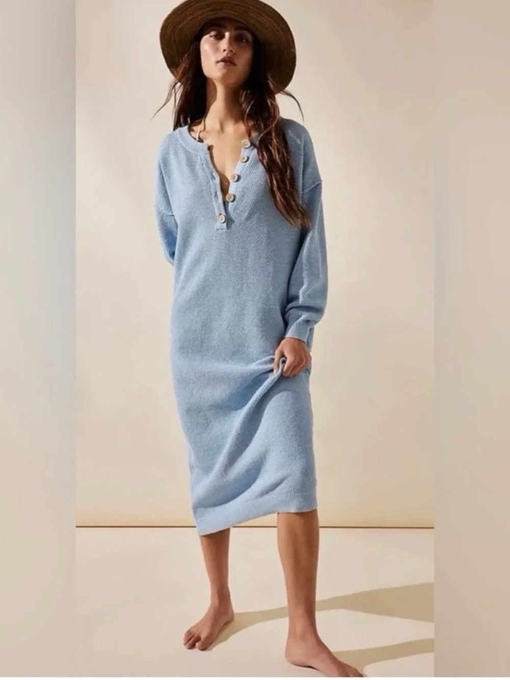 Free People Beach Hailee Sweater Midi Dress - Picture 2 of 13